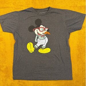 Disney Mickey Mouse Graphic T Shirt Mens Large Hipster Graphic Tee